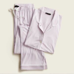 J. Crew Eco dreamiest long-sleeve pajama set in Pink Super Soft Stretchy SZ XS